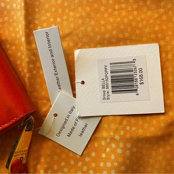 Badgley Mischka Poppy Colored zippy Wallet - Picture 5 of 8